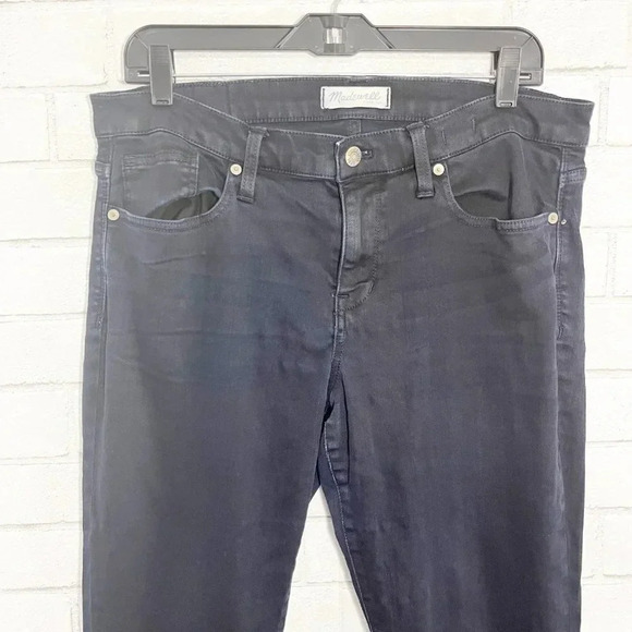 Madewell Black Skinny Skinny Medium Rise Jeans Women's Waist Size 32 - Picture 2 of 7